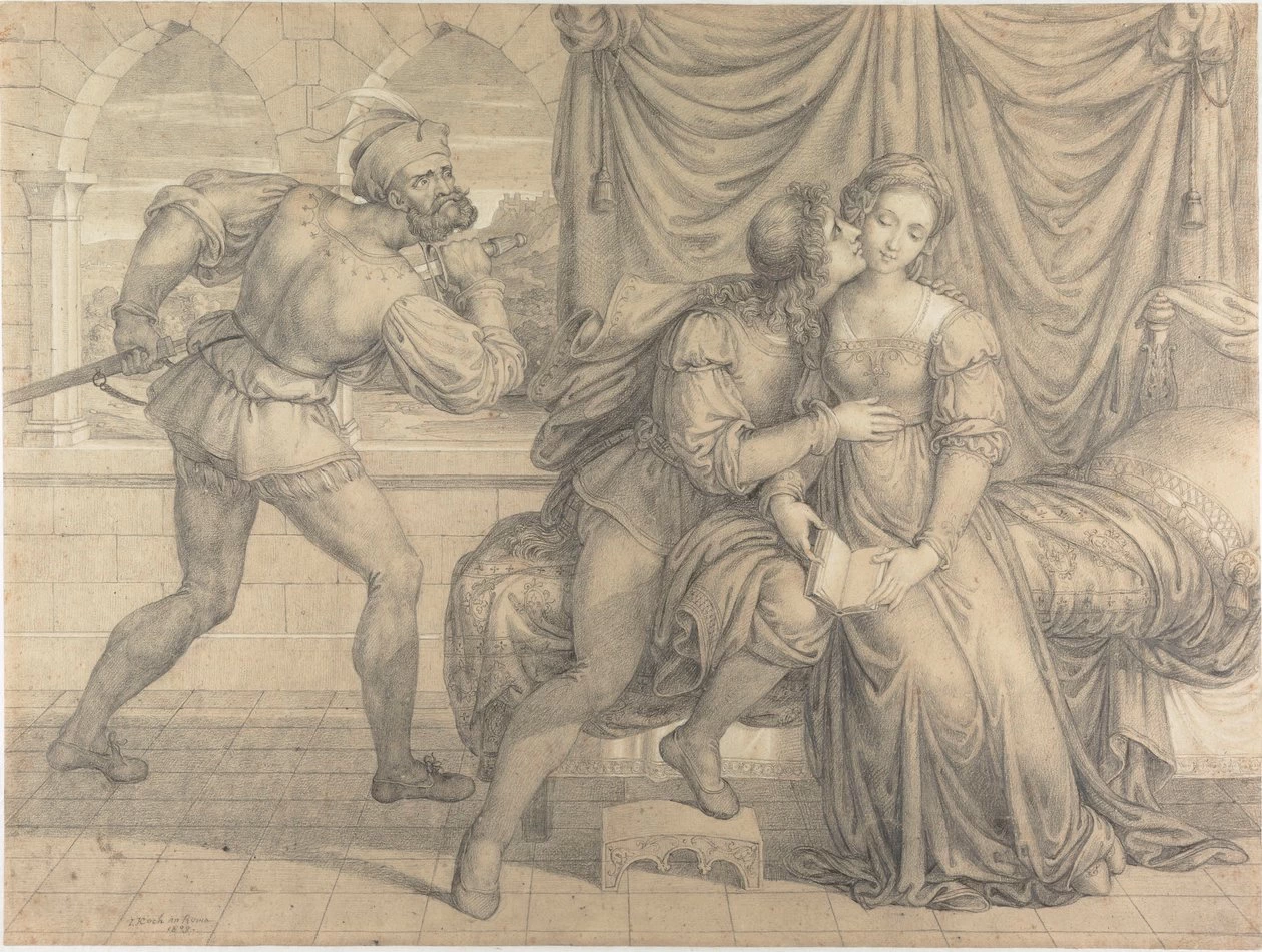 Paolo e Francesca, sorpresi da Gianciotto Malatesta
